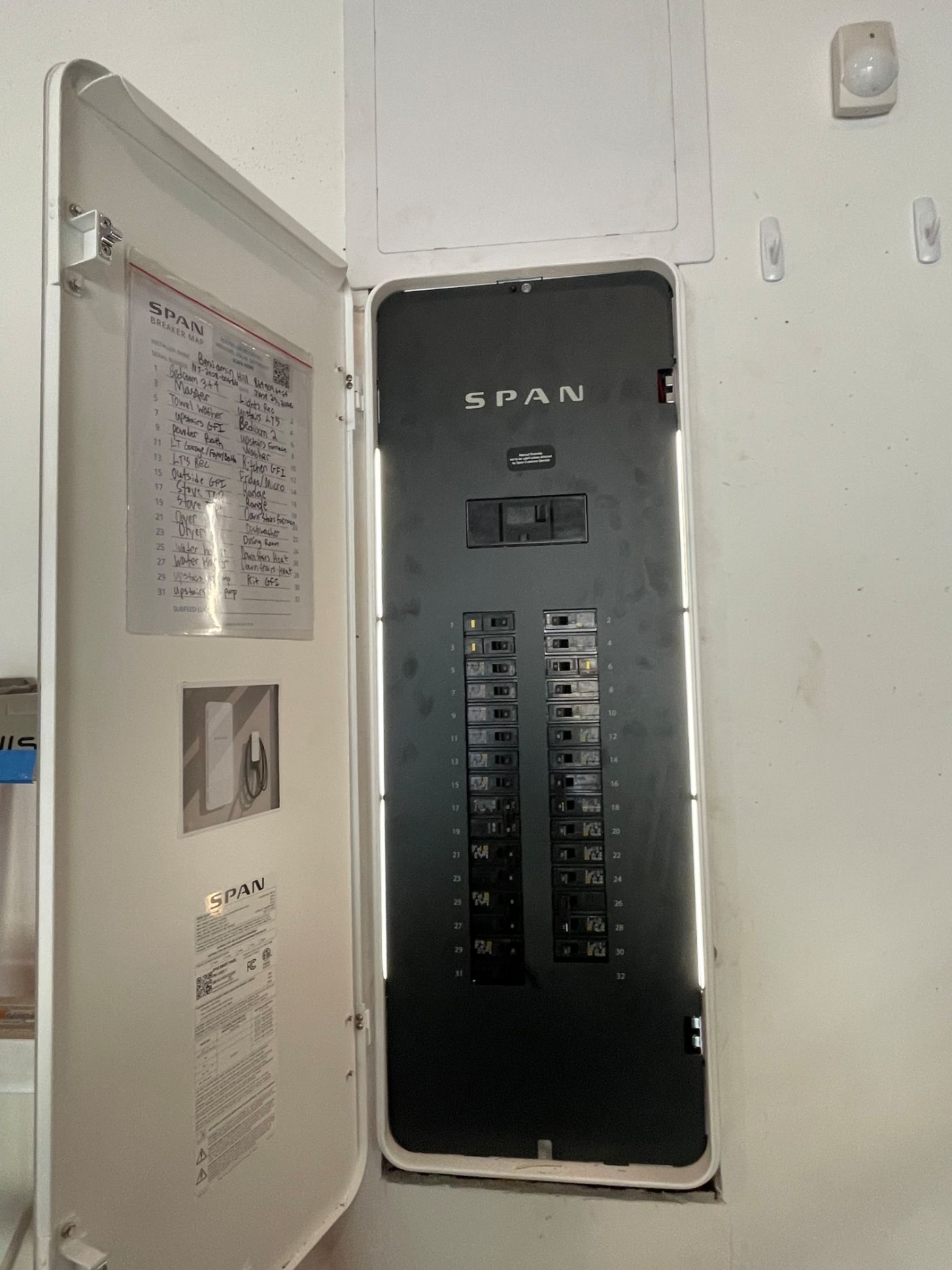 Installed SPAN smart panel by Hill Electrical